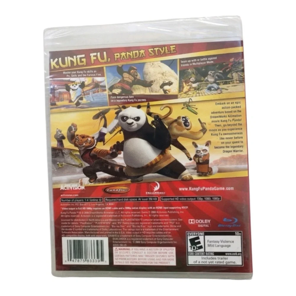 Playstation 3 PS3, KUNG FU PANDA --BRAND NEW FACTORY SEALED RARE GAME